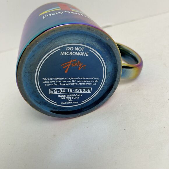 PlayStation Coffee Mug Electroplated Finish 11 oz Officially Licensed Used - Picture 5 of 5